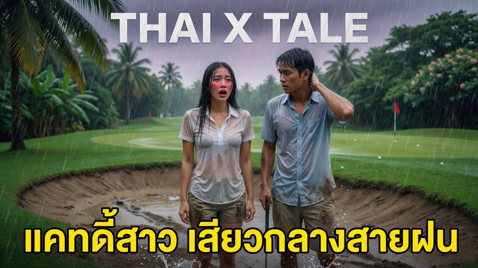 เรื่องเสียว แคทดี้สาว เสียวกลางสายฝน | ThaiXTale