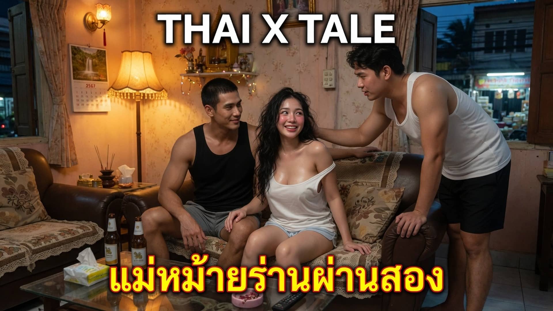 เรื่องเสียว แม่หม้ายร่านผ่านสองควยใหญ่ | ThaiXTale