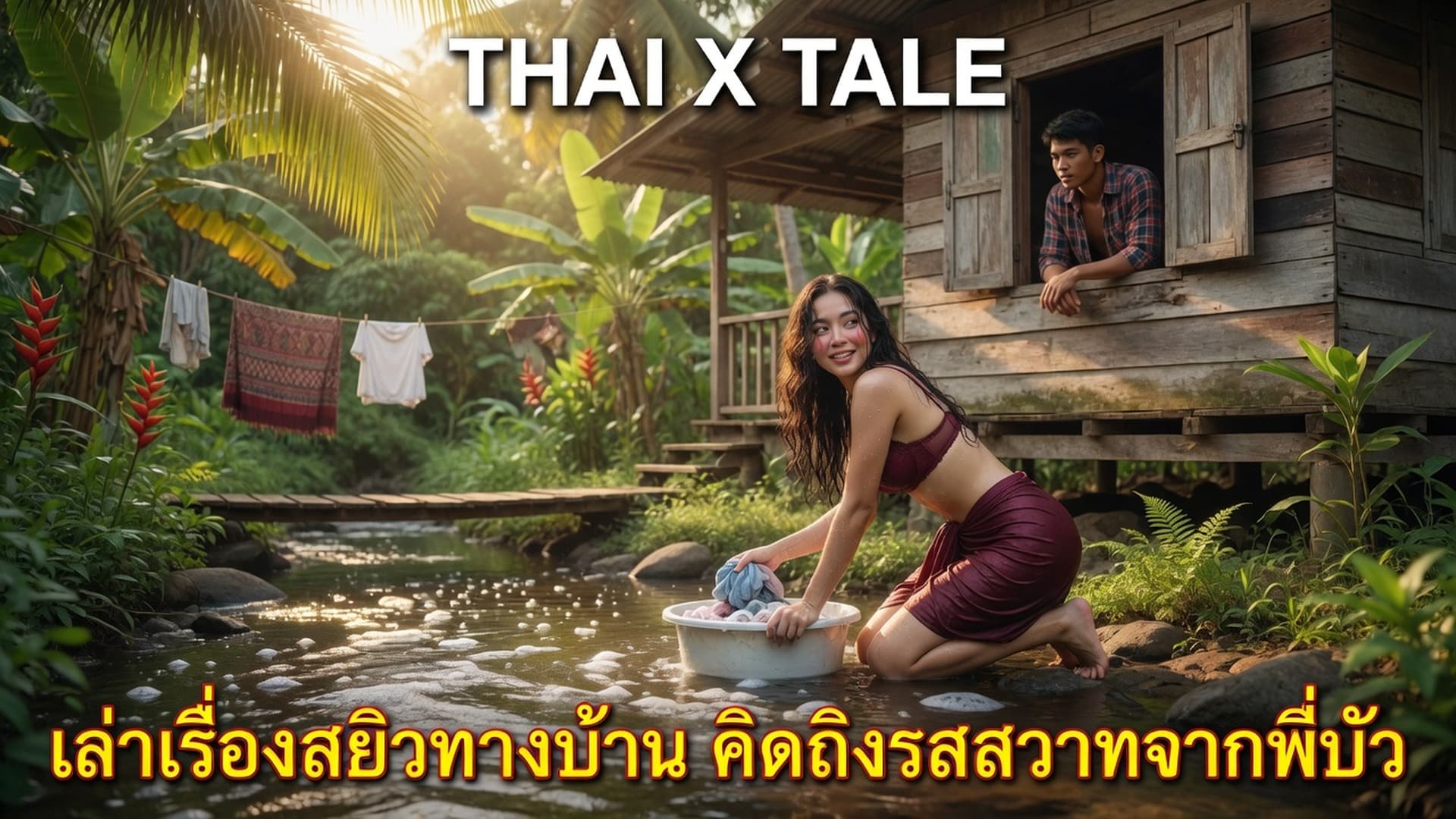 เรื่องเสียว เล่าเรื่องสยิวทางบ้าน คิดถึงรสสวาทจากพี่บัว | ThaiXTale