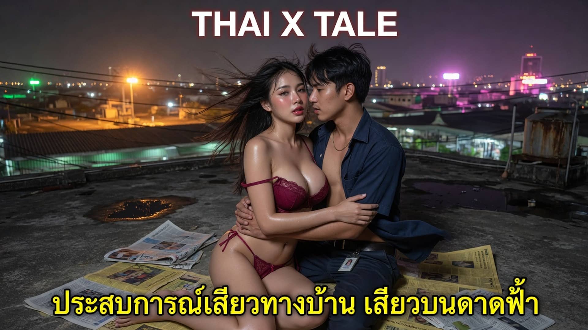 เรื่องเสียว ประสบการณ์เสียวทางบ้าน เสียวบนดาดฟ้า | ThaiXTale