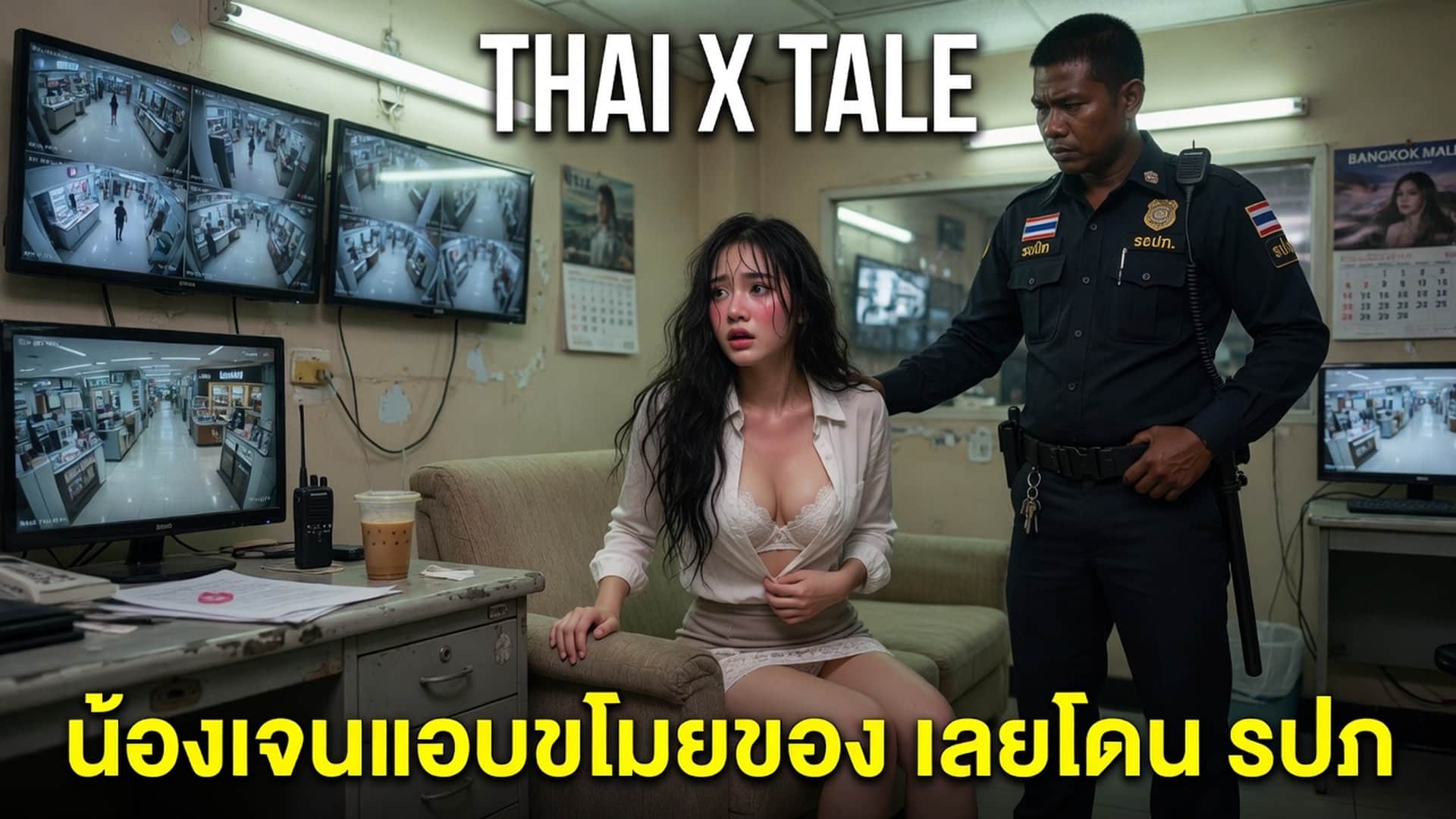 เรื่องเสียว เล่าเรื่องเสียว เรื่องเสียว  น้องเจนแอบขโมยของ….เลยโดน รปภ.ปี้ | ThaiXTale