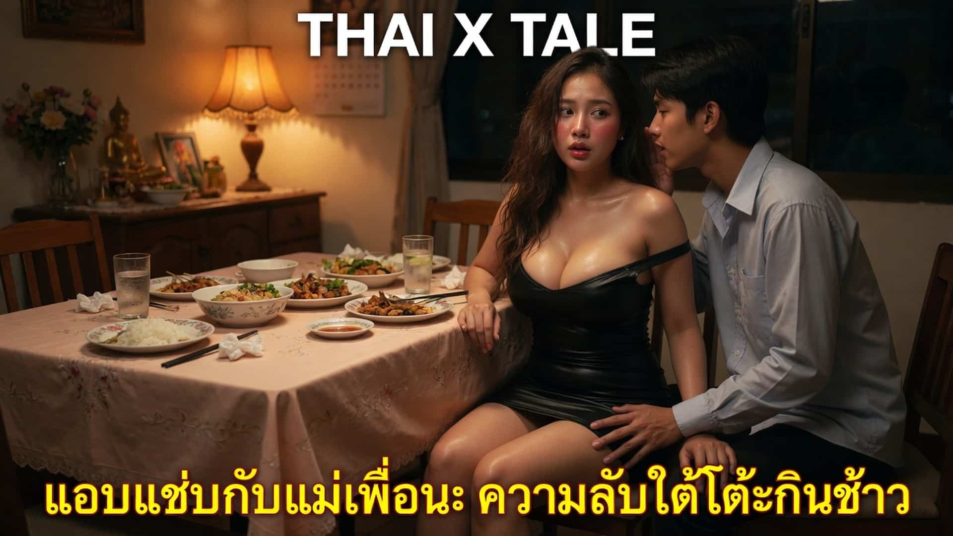 เรื่องเสียว แอบแซ่บกับแม่เพื่อน: ความลับใต้โต๊ะกินข้าว | ThaiXTale