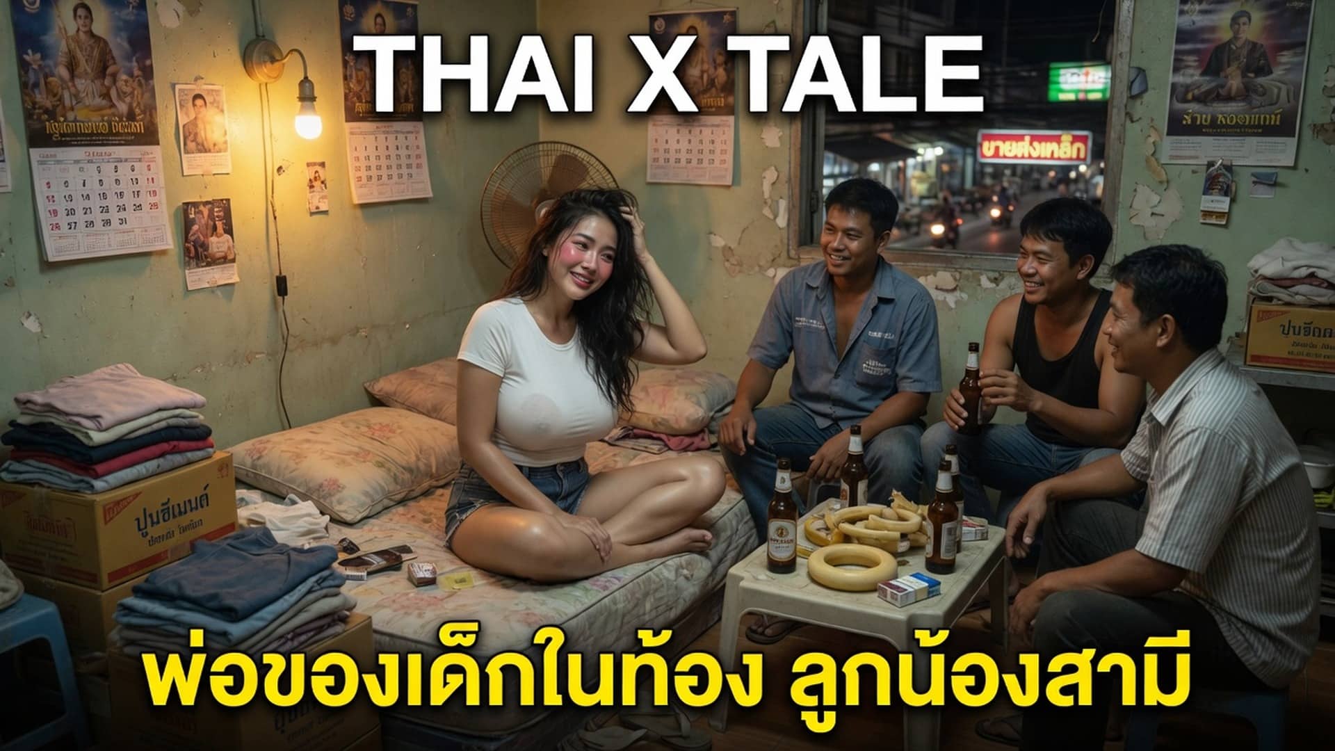 เรื่องเสียว พ่อของเด็กในท้อง ลูกน้องสามี | ThaiXTale