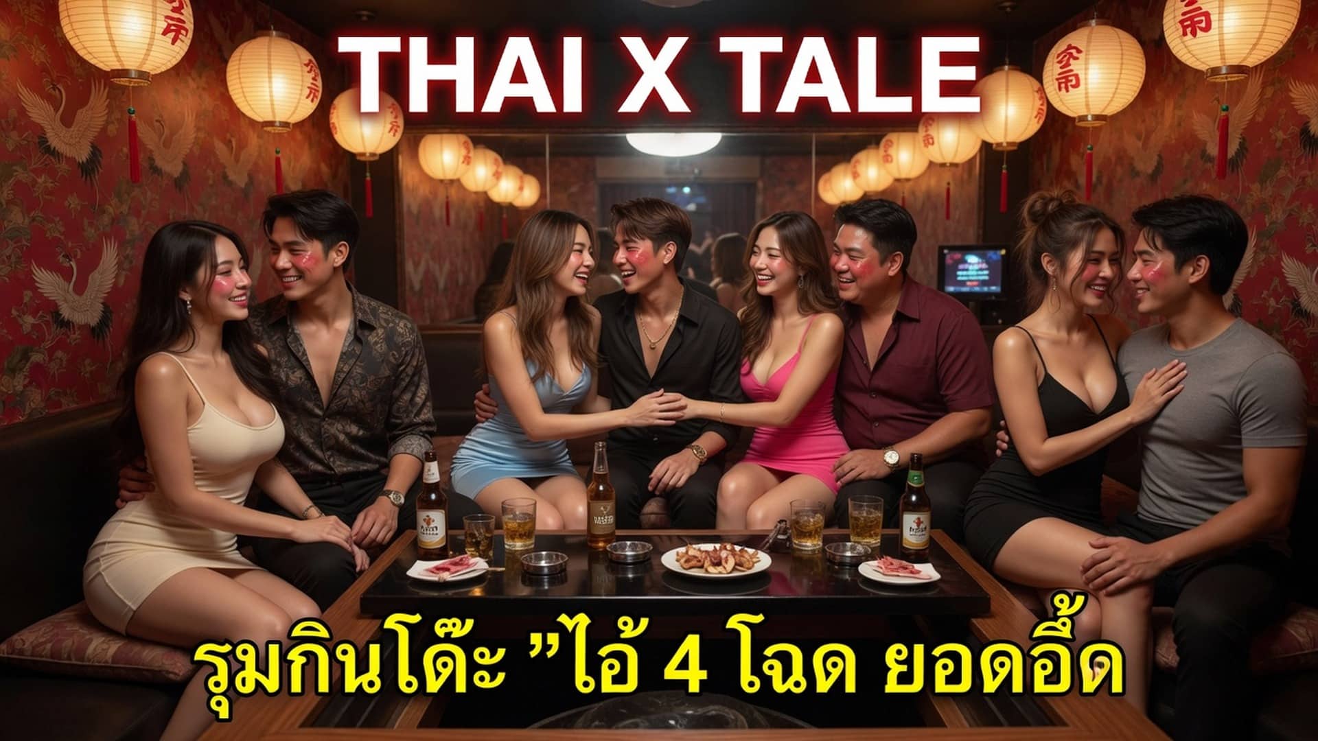 เรื่องเสียว รุมกินโต๊ะ ”ไอ้ 4 โฉด ยอดอึด” | ThaiXTale