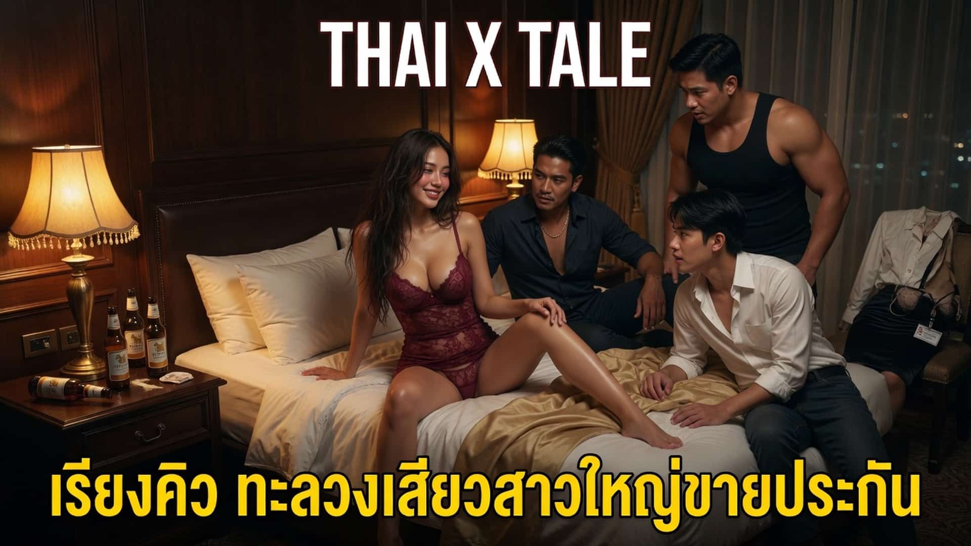 เรื่องเสียว เรียงคิว ทะลวงเสียวสาวใหญ่ขายประกัน | ThaiXTale