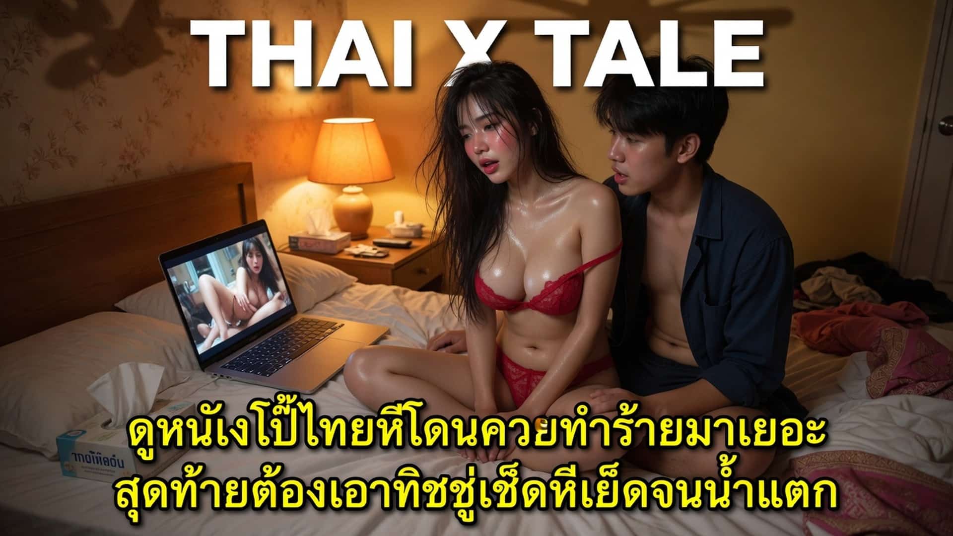 เรื่องเสียว ดูหนังโป๊ไทยหีโดนควยทำร้ายมาเยอะ สุดท้ายต้องเอาทิชชู่เช็ดหีเย็ดจนน้ำแตก | ThaiXTale
