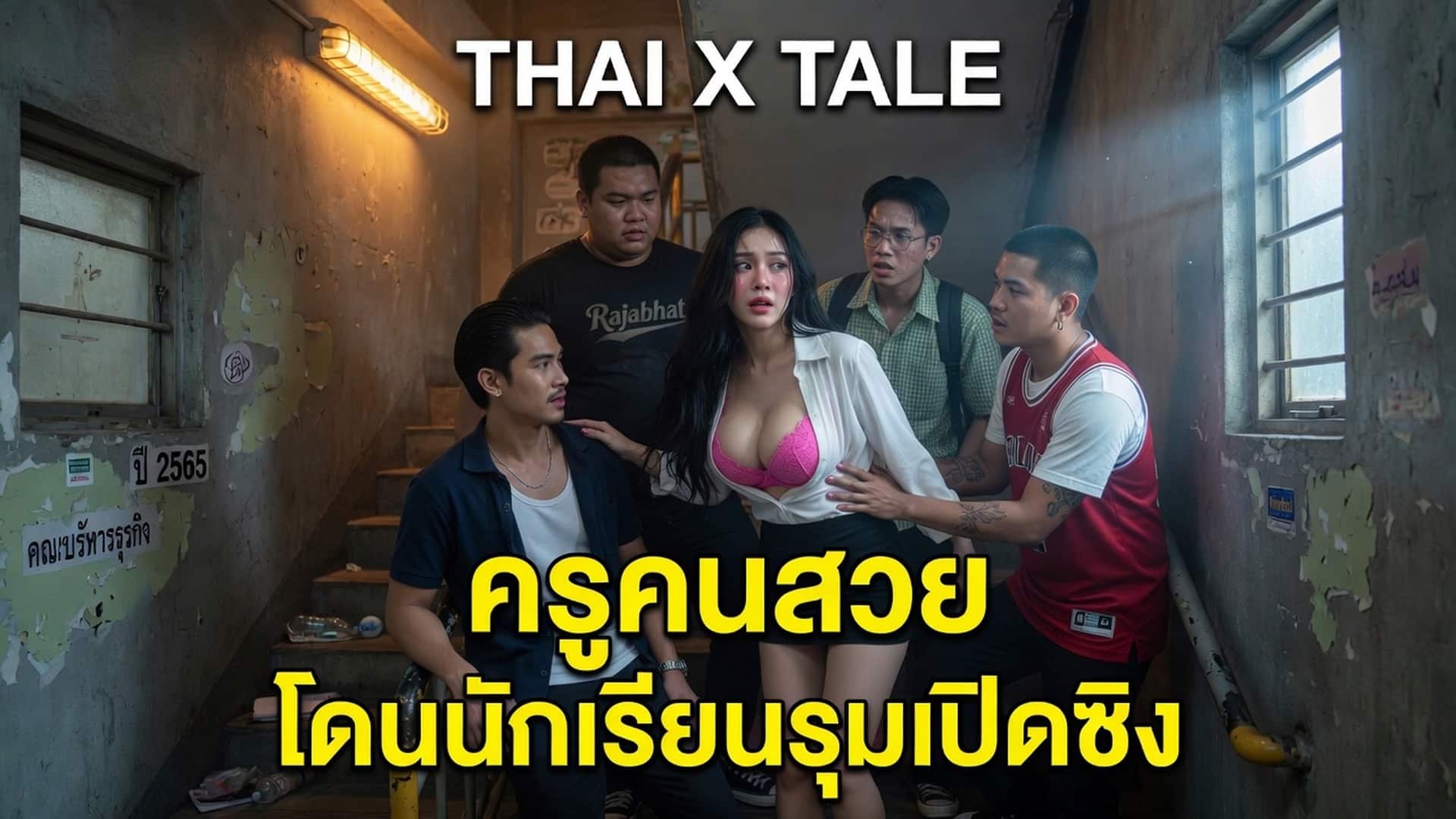 เรื่องเสียว ครูคนสวย โดนนักเรียนรุมเปิดซิง | ThaiXTale