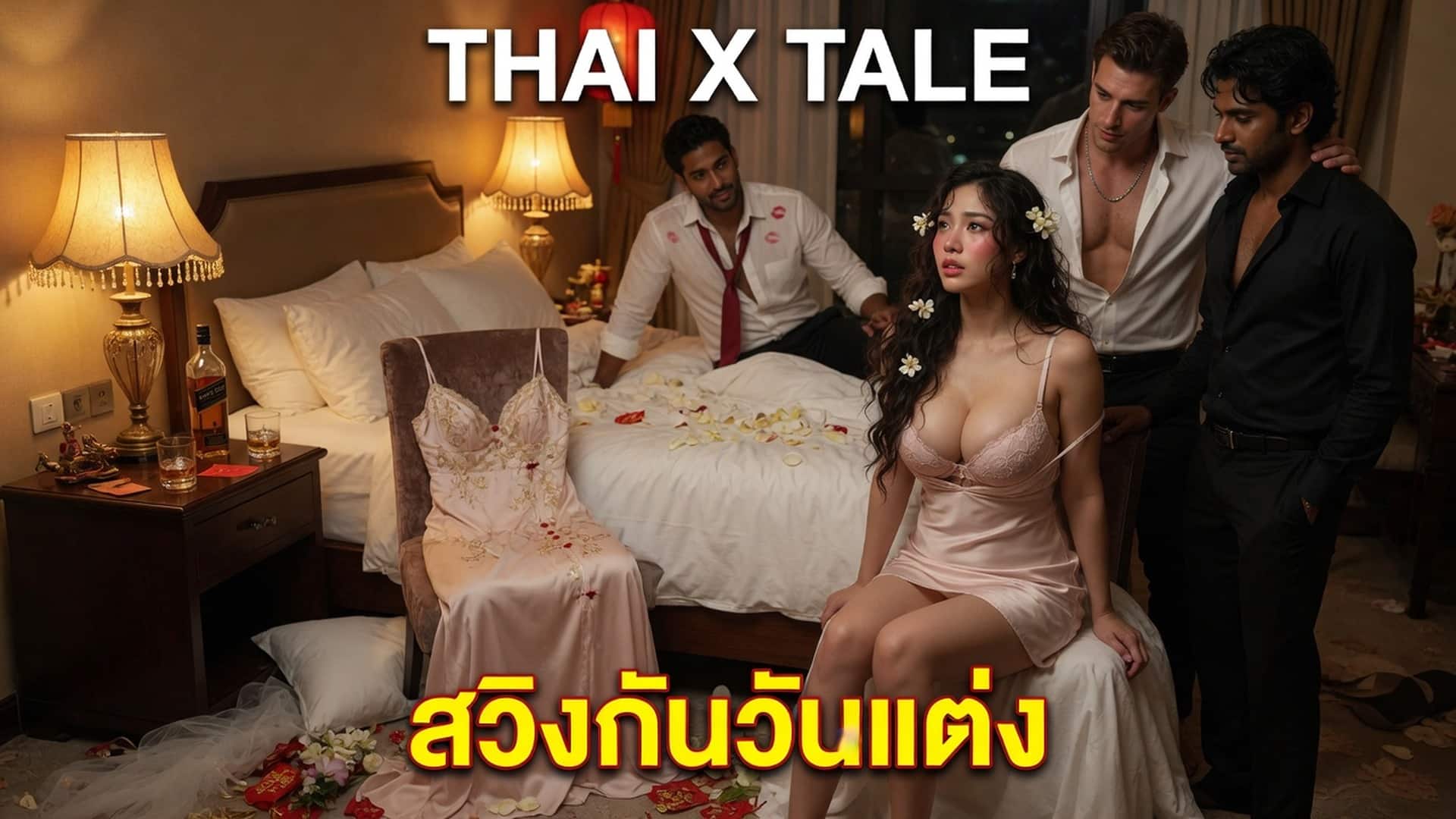 เรื่องเสียว สวิงกันวันแต่ง ทั้งหีทั้งตูดบาน | ThaiXTale