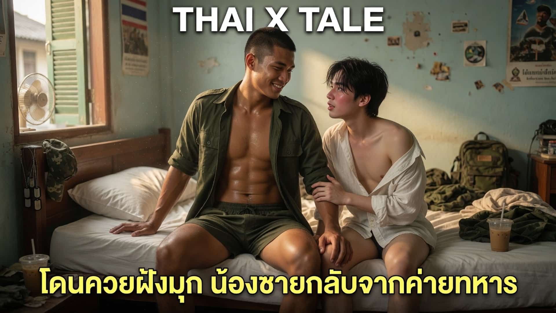 เรื่องเสียว โดนควยฝังมุก น้องชายกลับจากค่ายทหาร | ThaiXTale
