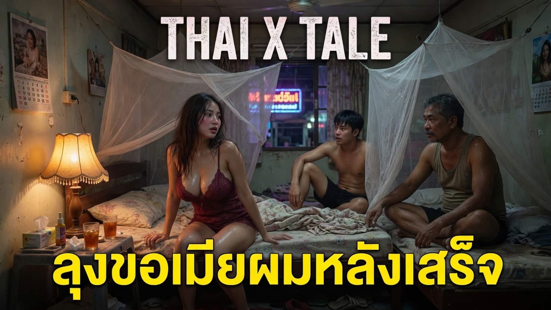 เรื่องเสียว ลุงขอเย็ดหีเมียผมหลังผมเย็ดเสร็จ | ThaiXTale