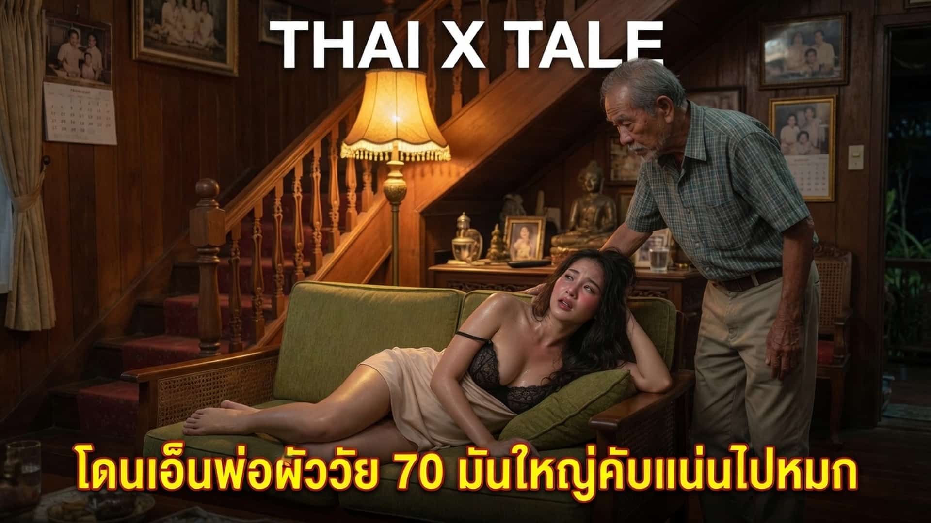 เรื่องเสียว โดนเอ็นพ่อผัววัย 70 มันใหญ่คับแน่นไปหมด | ThaiXTale