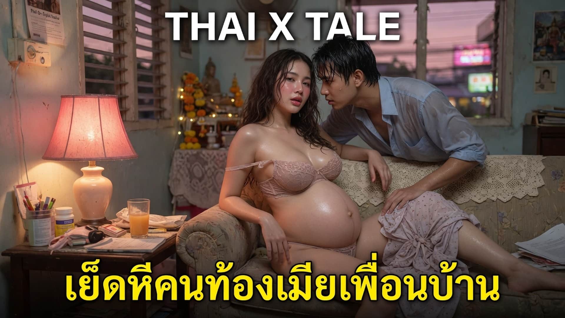 เรื่องเสียว เย็ดหีคนท้องเมียเพื่อนบ้าน | ThaiXTale