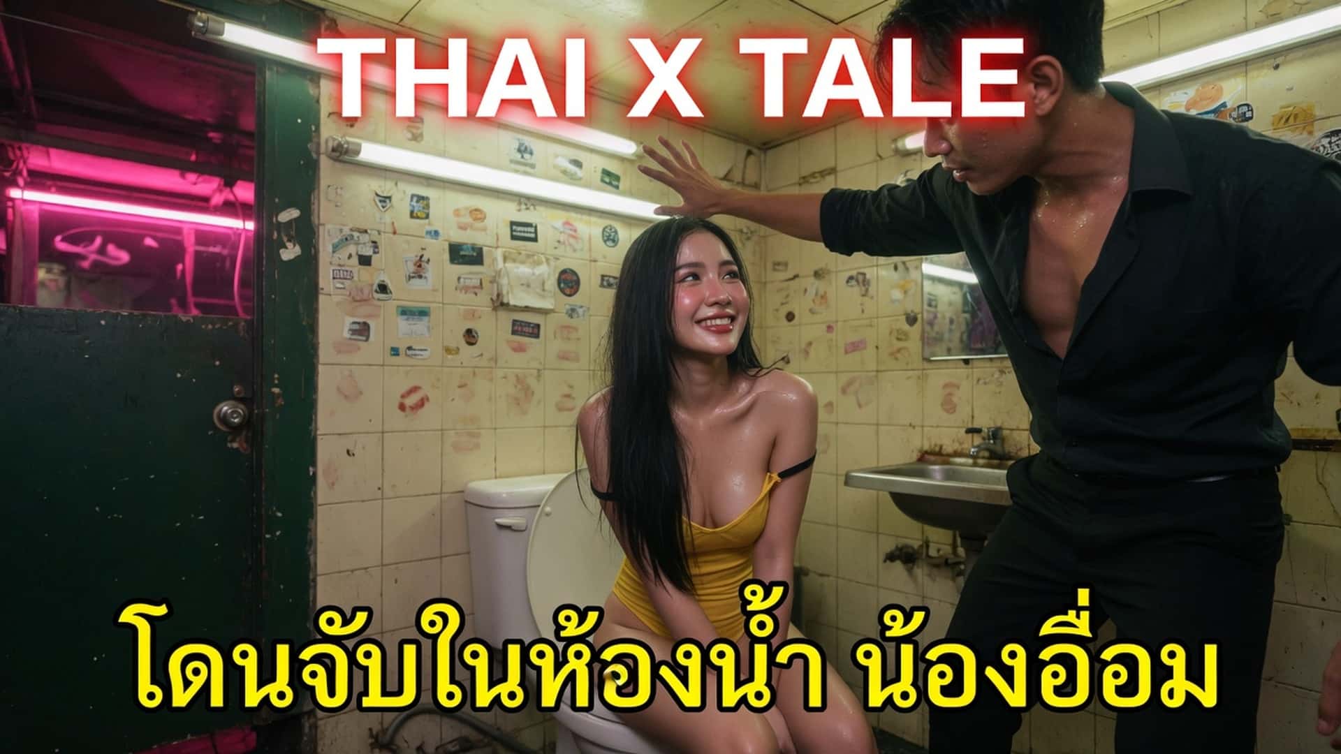 เรื่องเสียว โดนจับเย็ดในห้องน้ำ ”น้องอ๋อม” | ThaiXTale