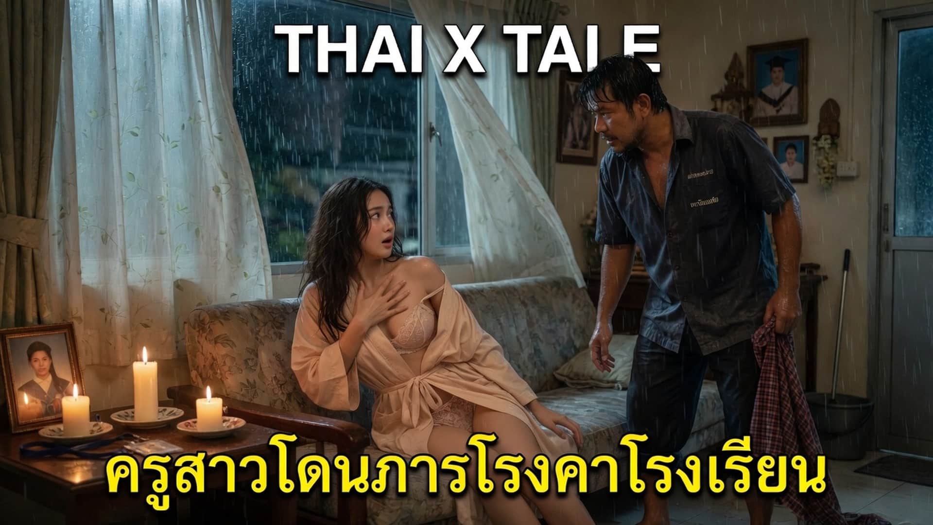เรื่องเสียว ครูสาวโดนภารโรงเย็ดคาโรงเรียน | ThaiXTale