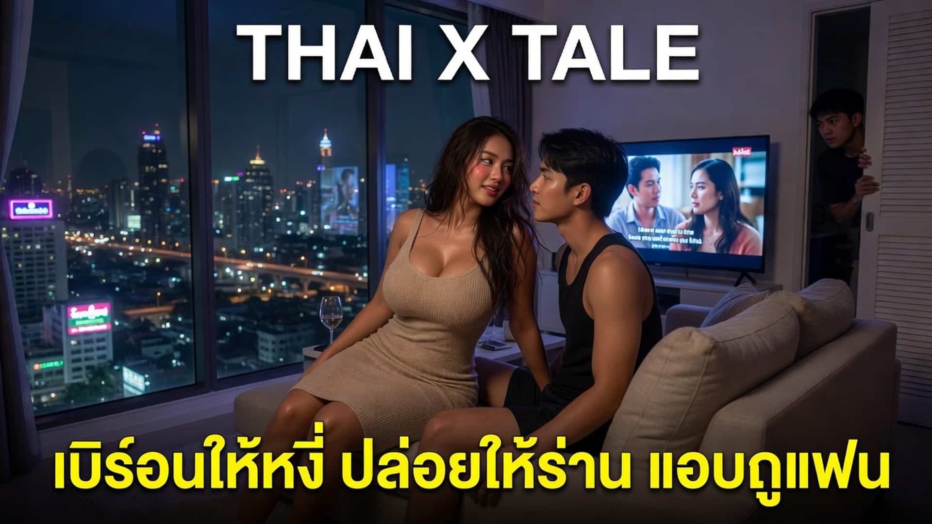 เรื่องเสียว เบิร์อนให้หงี่ ปล่อยให้ร่าน แอบดูแฟนโดนเย่อ | ThaiXTale