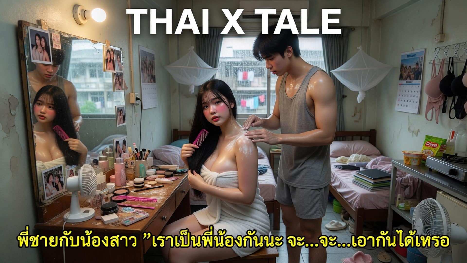 เรื่องเสียว พี่ชายกับน้องสาว ”เราเป็นพี่น้องกันนะ จะ….จะ….เอากันได้เหรอ” | ThaiXTale
