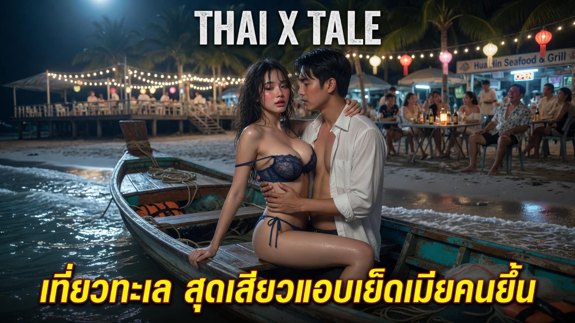 เรื่องเสียว เที่ยวทะเล สุดเสียวแอบเย็ดเมียคนอื่น | ThaiXTale