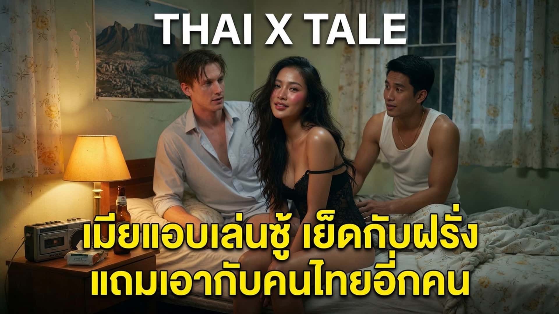 เรื่องเสียว เมียแอบเล่นชู้ เย็ดกับฝรั่งแถมเอากับคนไทยอีกคน | ThaiXTale