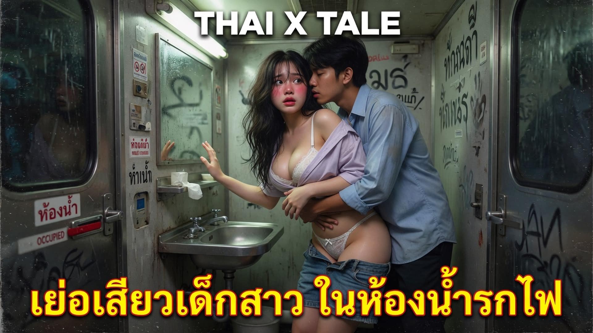 เรื่องเสียว เย่อเสียวเด็กสาว ในห้องน้ำรถไฟ | ThaiXTale