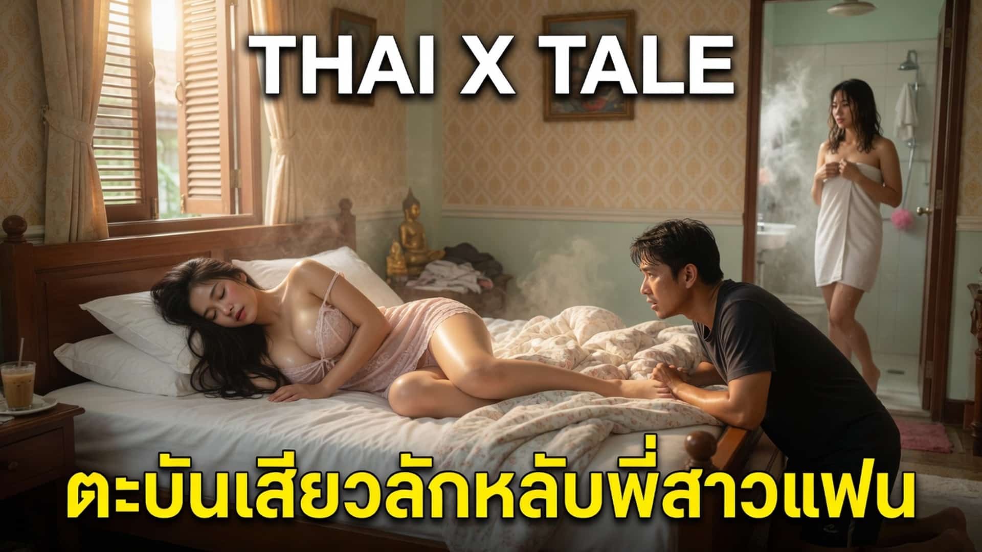 เรื่องเสียว ตะบันเสียวลักหลับพี่สาวแฟน | ThaiXTale