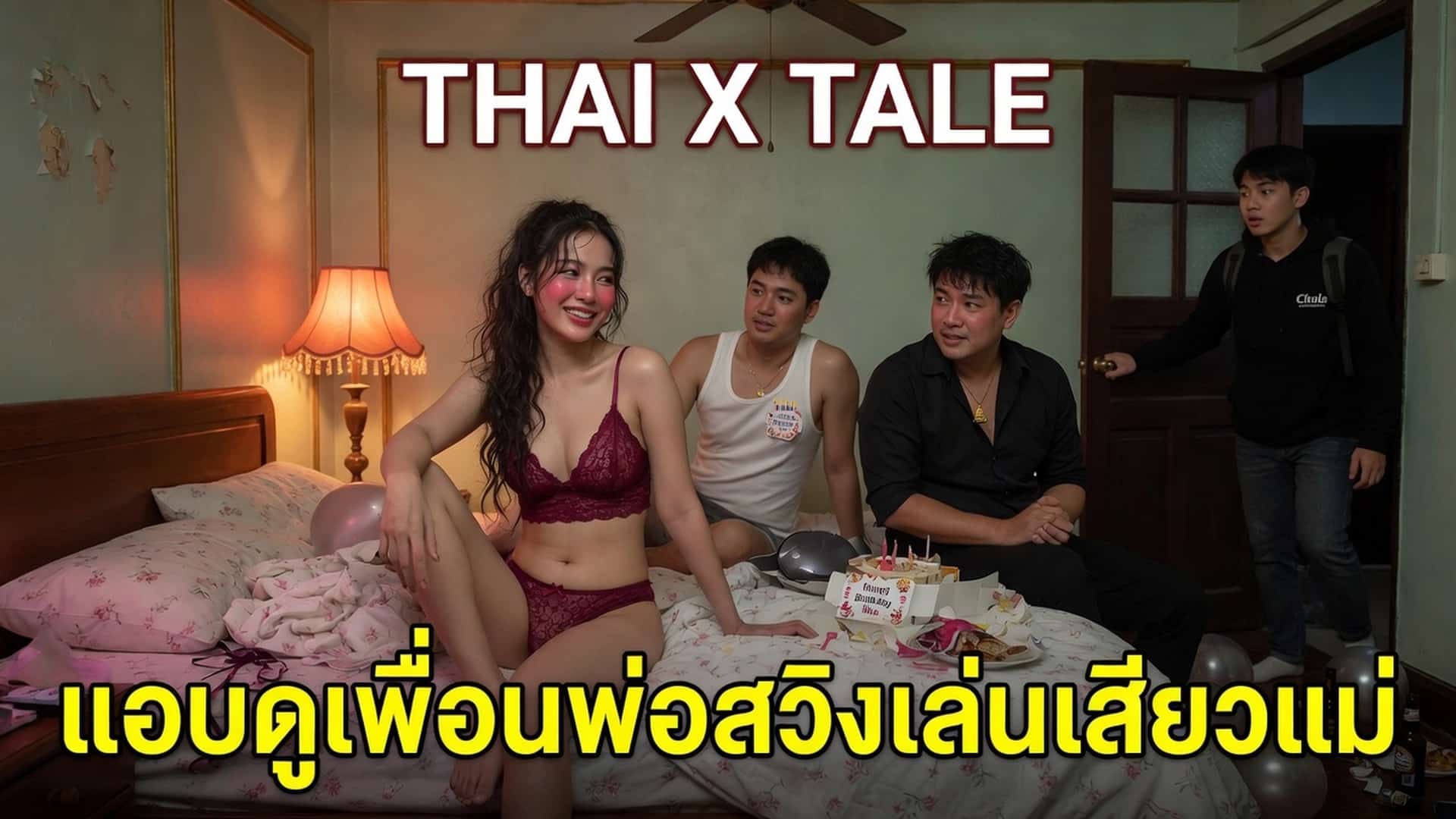 เรื่องเสียว แอบดูเพื่อนพ่อสวิงเล่นเสียวแม่ | ThaiXTale