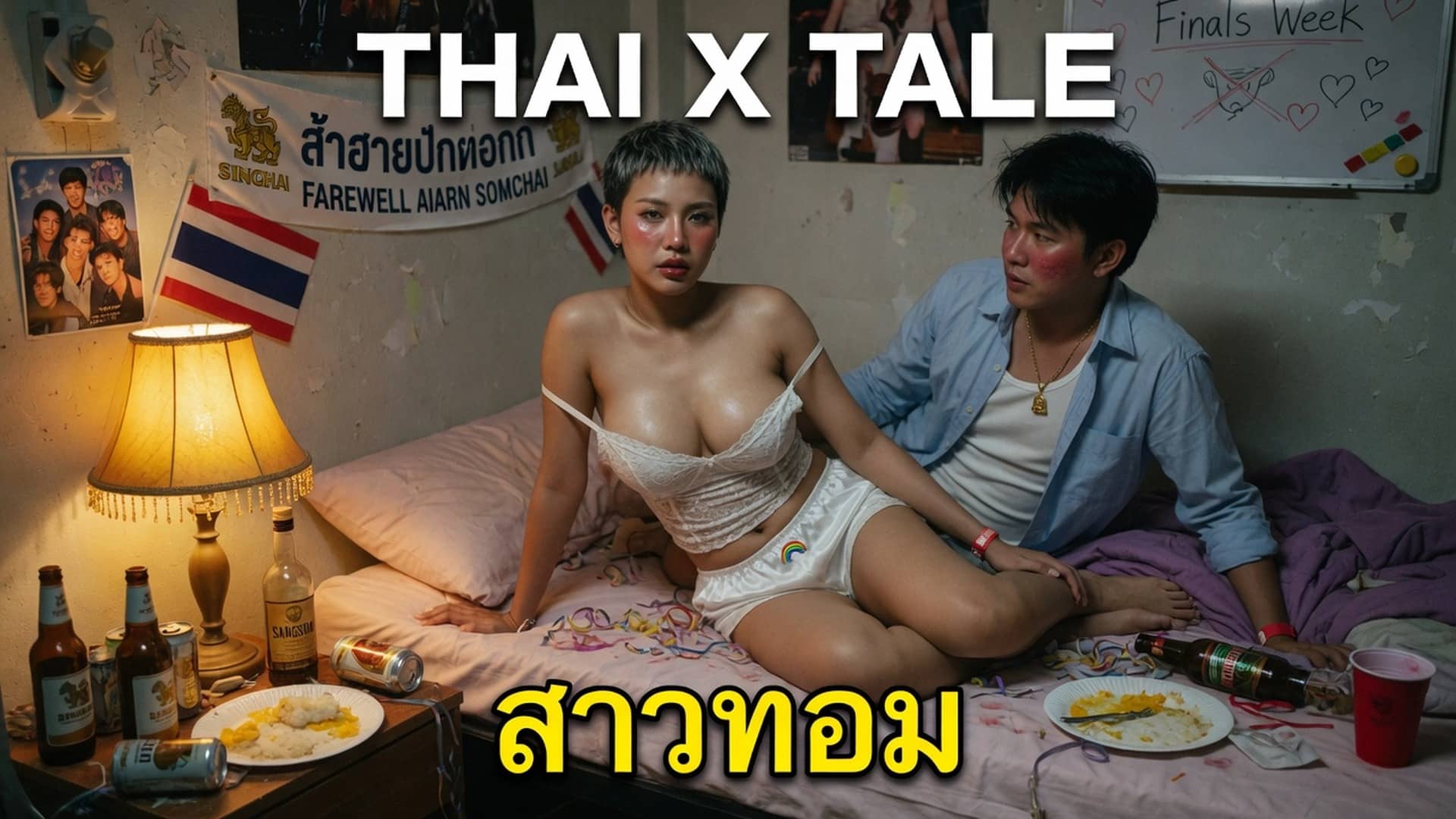 เรื่องเสียว เย็ดสาวทอม ”โดนควยจริงมันส์เสียวโคตร” | ThaiXTale