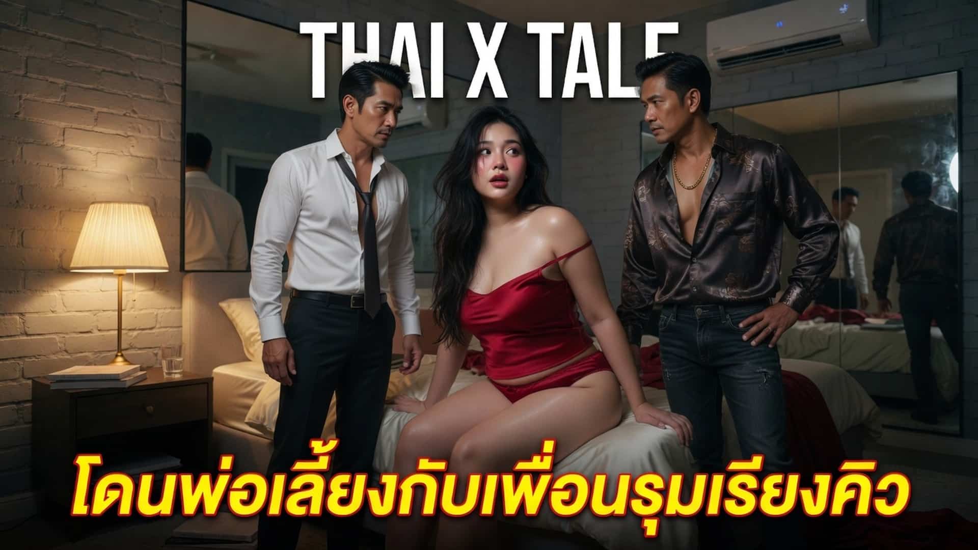 เรื่องเสียว โดนพ่อเลี้ยงกับเพื่อนรุมเรียงคิว ”หนูเสียวจนตัวสั่น สองควยมันเบียดเสียดกัน เย็ดที่เดียวสองรูทั้งหีทั้งตูด” | ThaiXTale