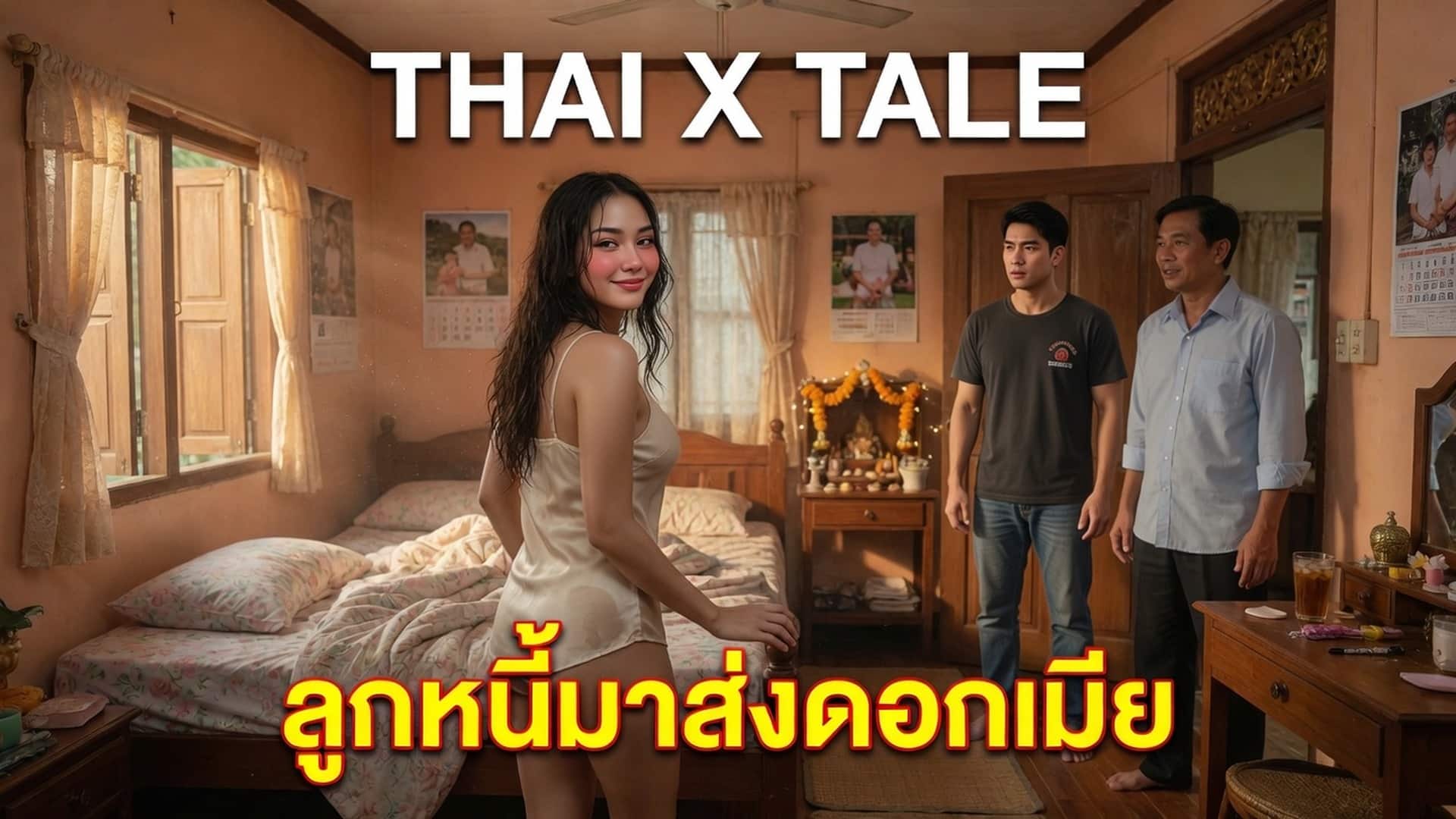 เรื่องเสียว ลูกหนี้มาส่งดอกเมีย | ThaiXTale