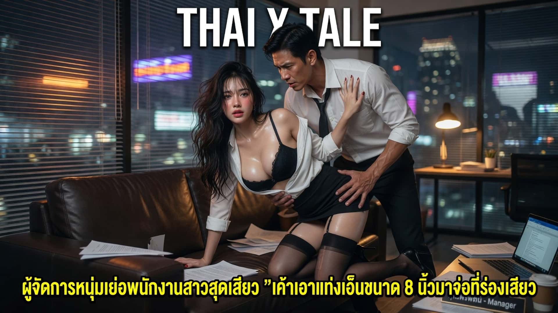 เรื่องเสียว ผู้จัดการหนุ่มเย่อพนักงานสาวสุดเสียว ”เค้าเอาแท่งเอ็นขนาด 8 นิ้วมาจ่อที่ร่องเสียว” | ThaiXTale