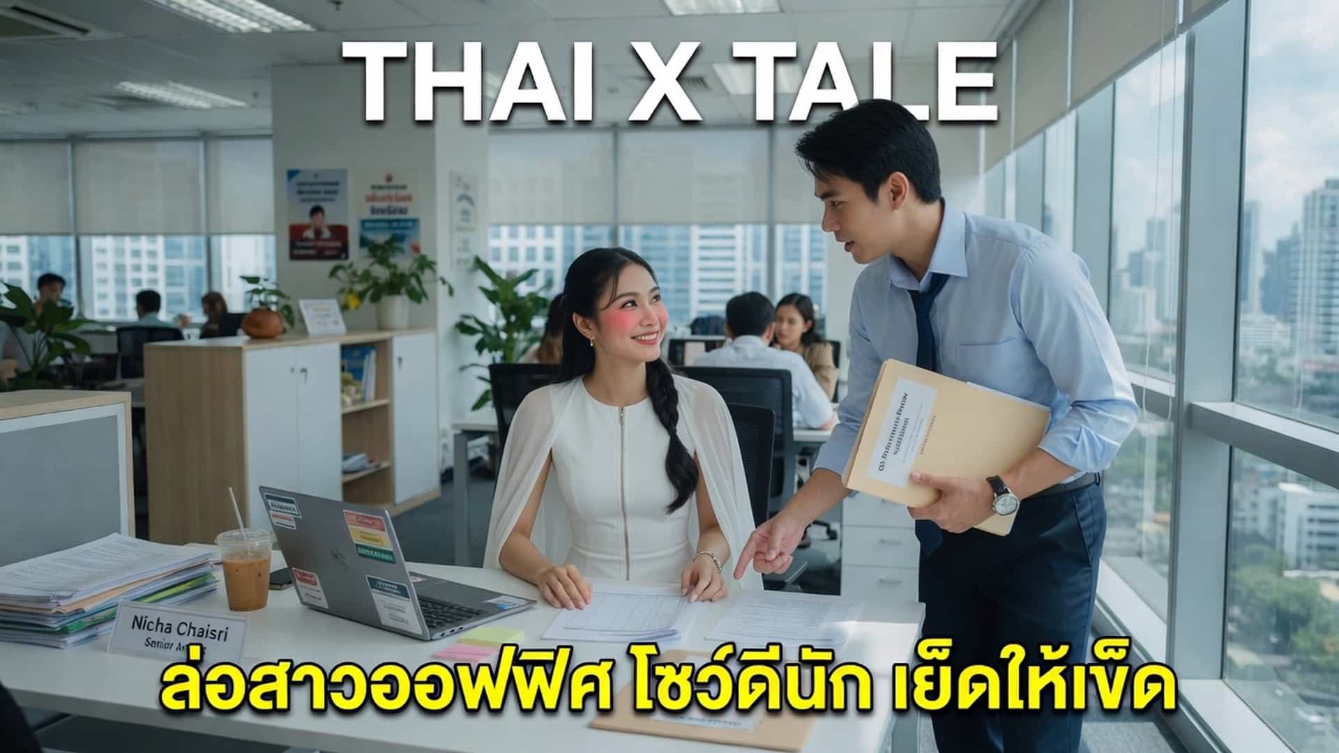 เรื่องเสียว ล่อสาวออฟฟิศ โชว์ดีนัก เย็ดให้เข็ด | ThaiXTale